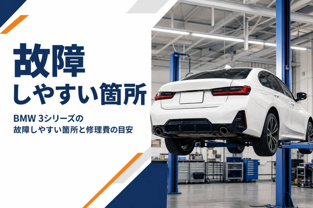 整備工場で点検を受ける3シリーズ