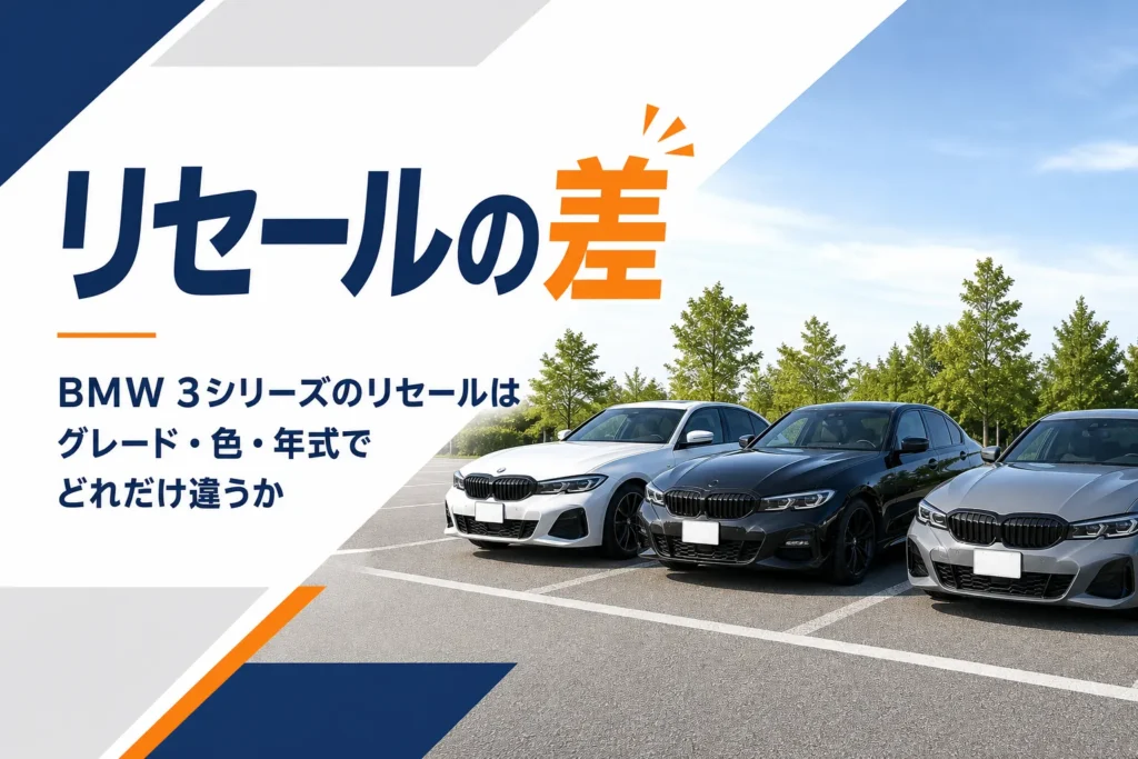 白・黒・グレーのセダンが並ぶ駐車場
